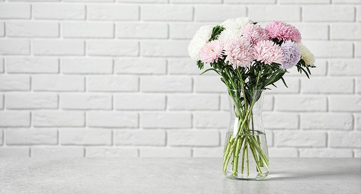 Vase mit Blumen für die Wohnung in Wilhelmshaven