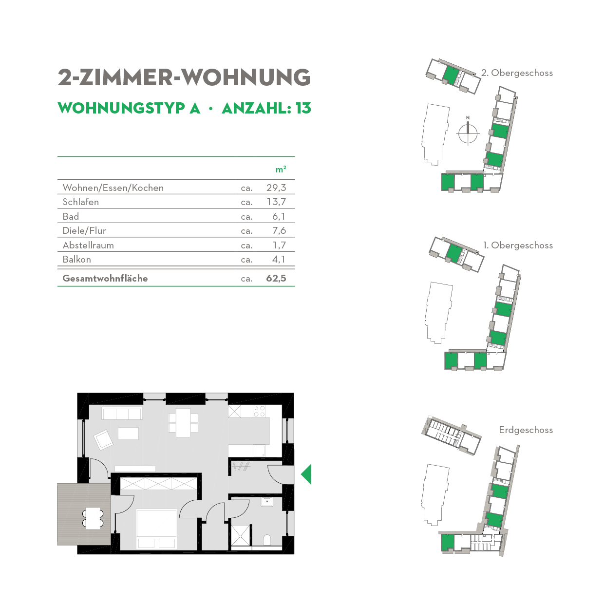 2-Zimmerwohnung Typ A
