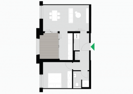 2 Zimmerwohnung Altbau - Typ B - Siebethsburg Wilhelmshaven