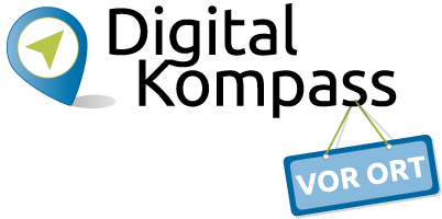 Digital-Kompass vor Ort