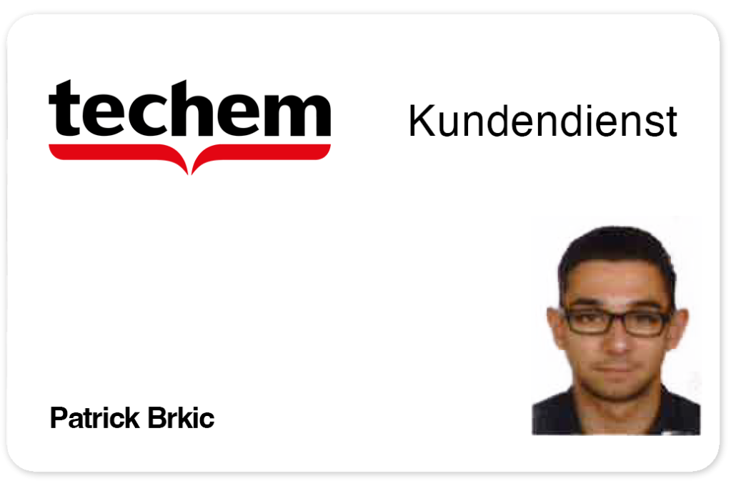 Beispielausweis Techem Kundendienst